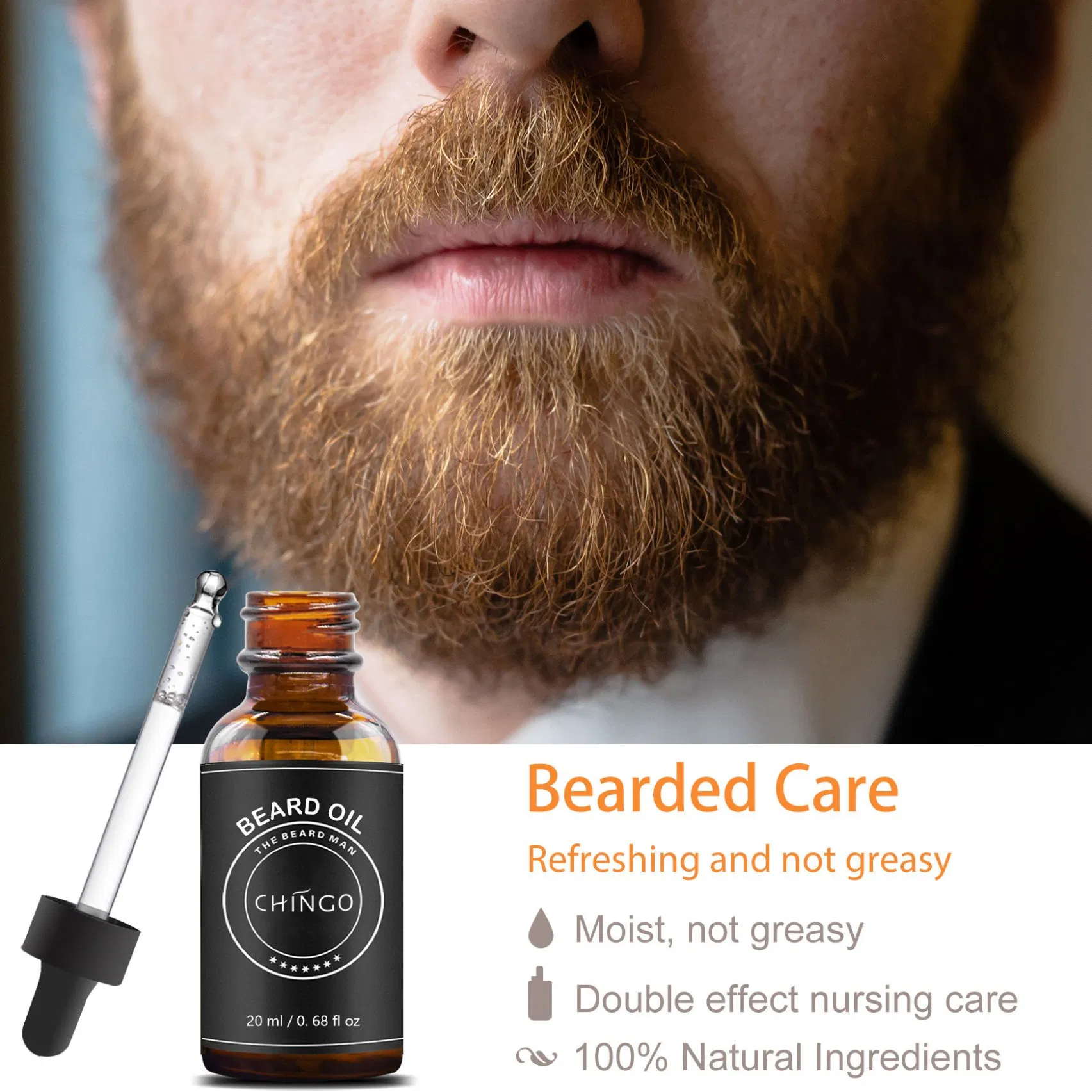 Natural Anti Hair Loss Oil for Men Treatment Nourishing Beard Growth