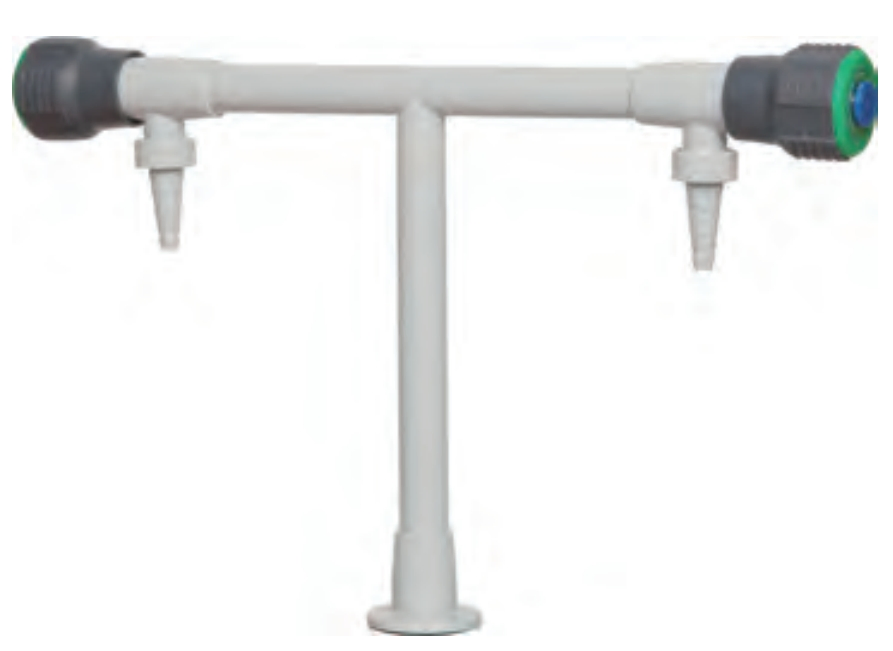 Лабораторный кран смеситель горячей и холодной воды