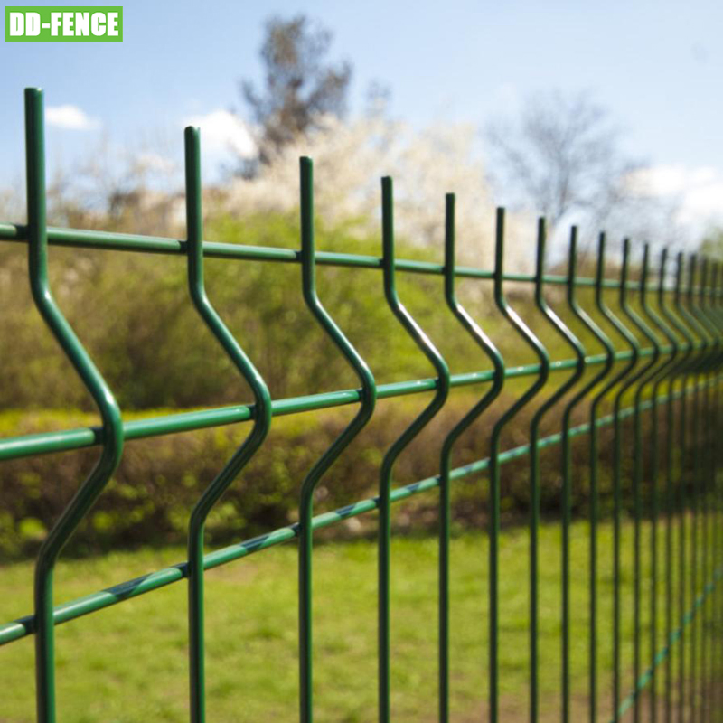 PVC Coated 50X200mm High Quality 3D Bending Curved Welded Iron Wire Mesh Farm Garden Fence Panel