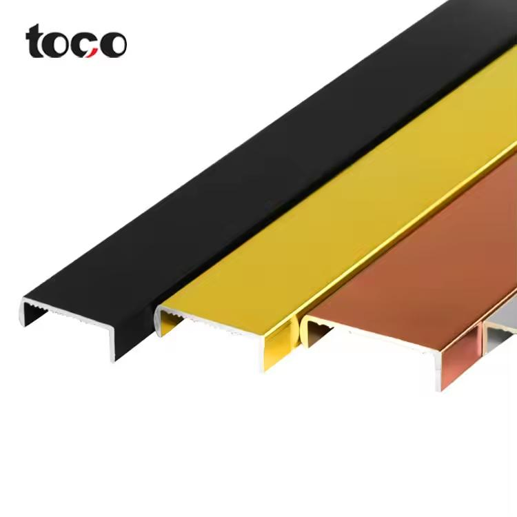Easy Installed Square Edge Banding Aluminum Alloy Profile Tile Trim