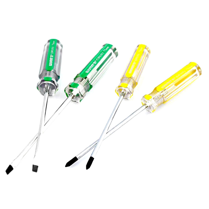 Good Quality Transparent Plastic Handle Cross Head Screwdriver