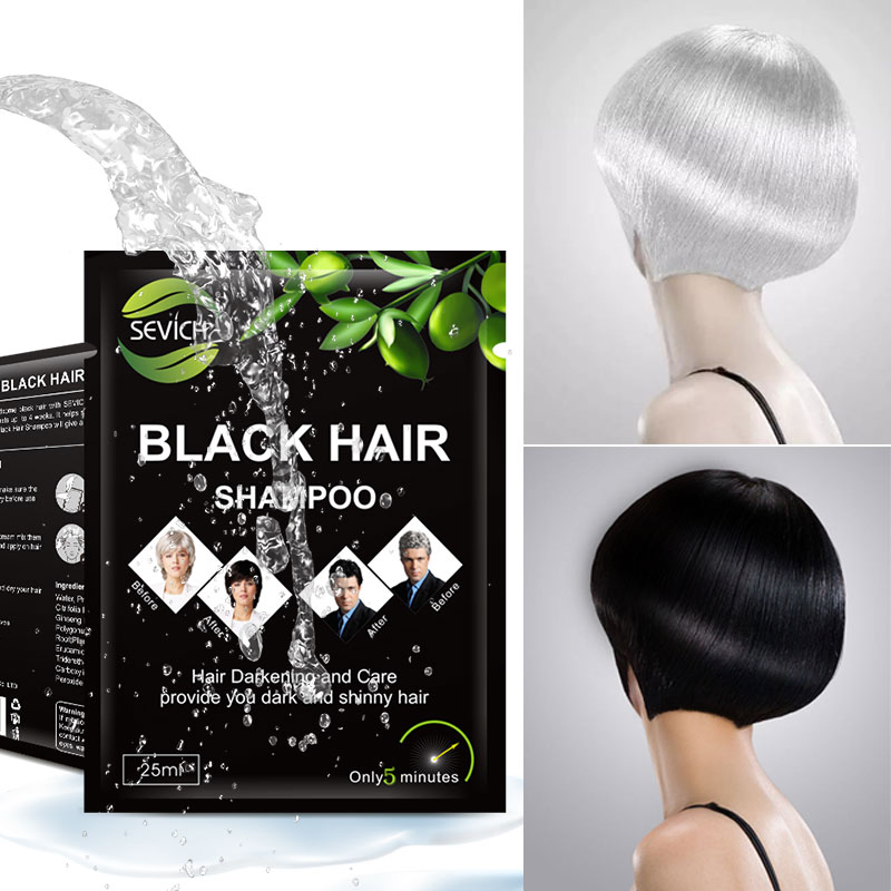 2 in 1 Sevich Black Hair Shampoo for White Color Hair