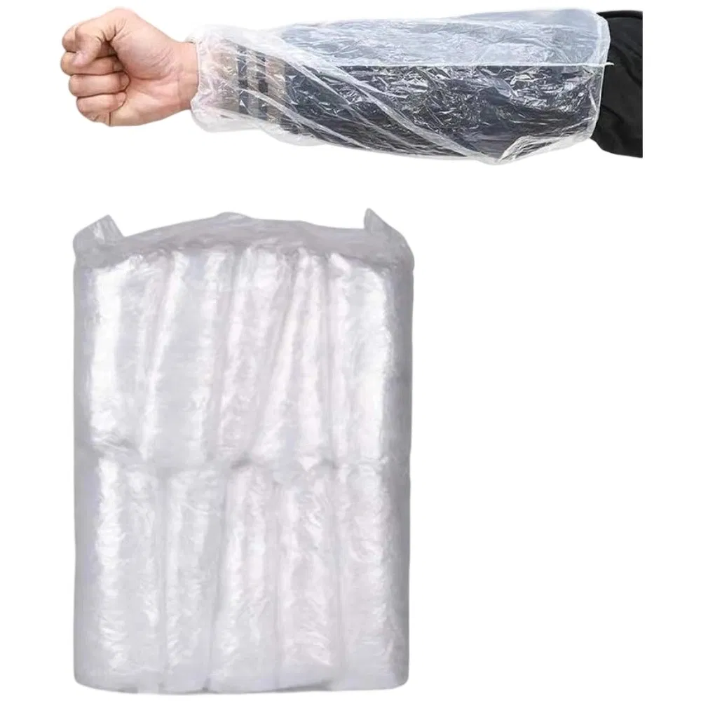 Blue White Water-Proof and Dust-Proof Disposable PE Plastic Sleeves for Industrial Use