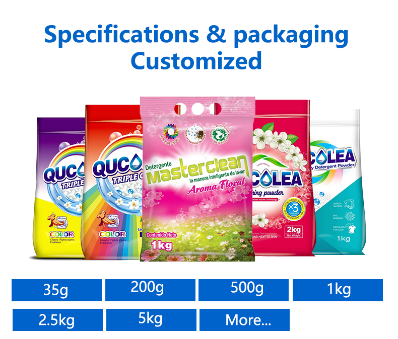 Factory Foam Bulk Products Brand Efficiency Washing Powders Density Manufacturer OEM Brand Washing Laundry Powder