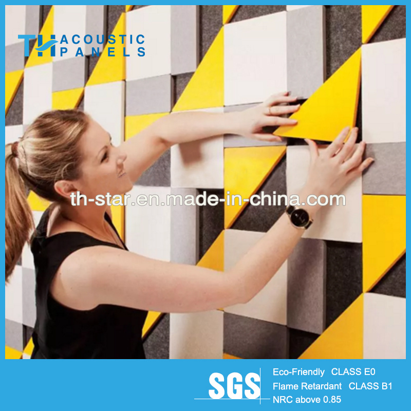 New Fashionable Polyester Fiber Acoustic Panels Sound-Absorbing Board