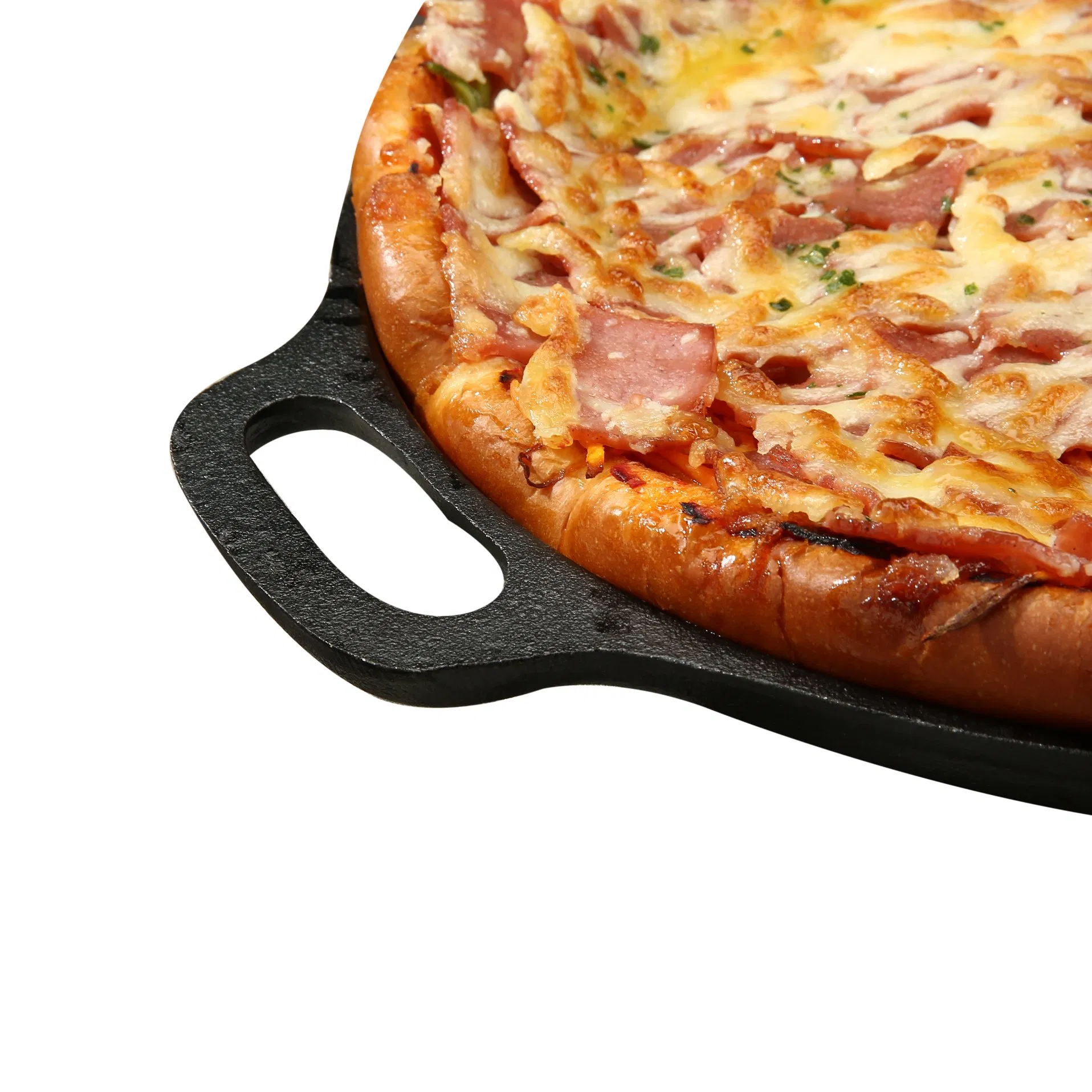 Factory Direct No Coating No Rust Cast Iron Fry Baking Pan