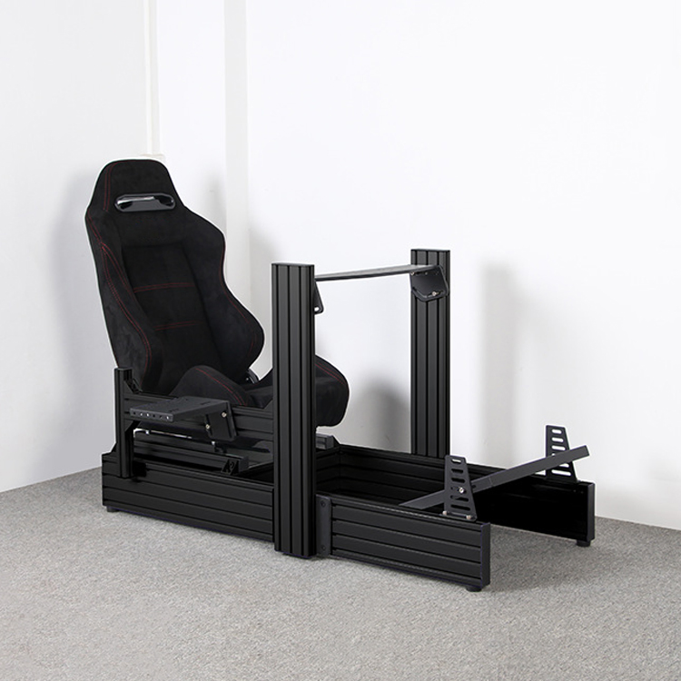 China Manufacturer Plus Version Racing Game Chair Industrial Aluminum Profile Simulator Steering Wheel Seat Bracket