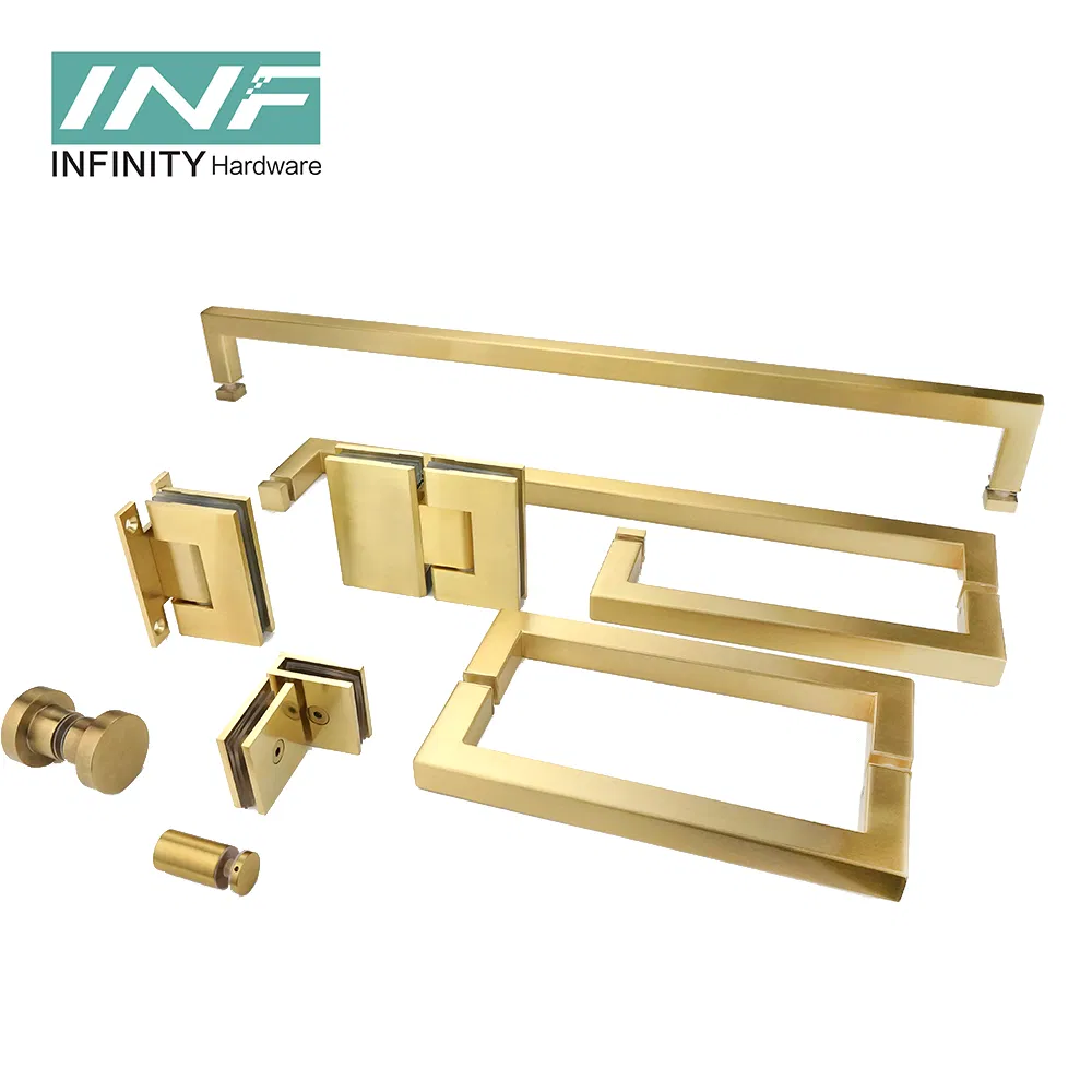 Modern Luxury Brass Hardware Sliding Door Pulls Stainless Steel Handle Pull Door Handle Glass Interior Door Knobs