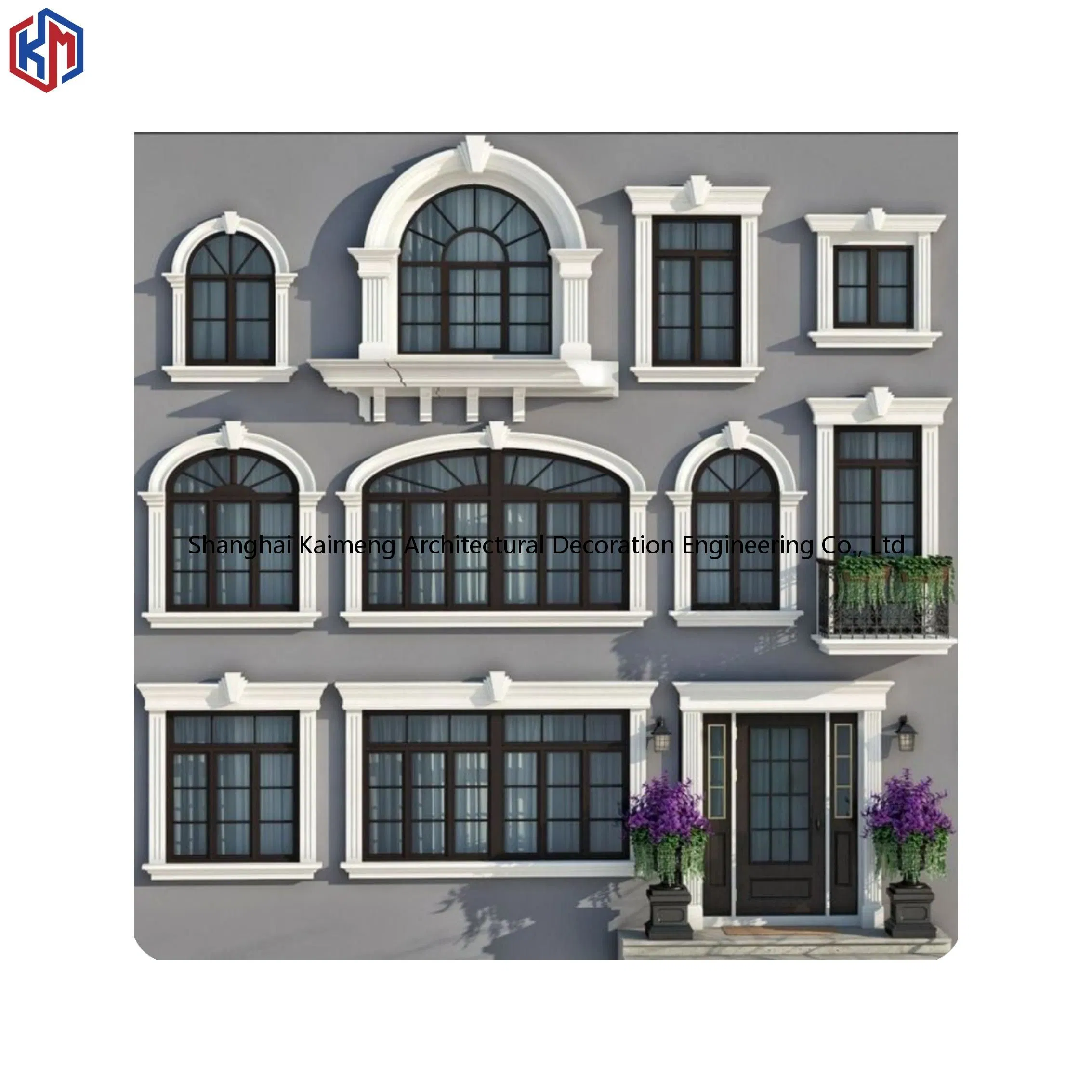 Factory Price Grc Durable Waterproof Light Weight Decorative Metal Window Frame Jamb Mouldings Sill