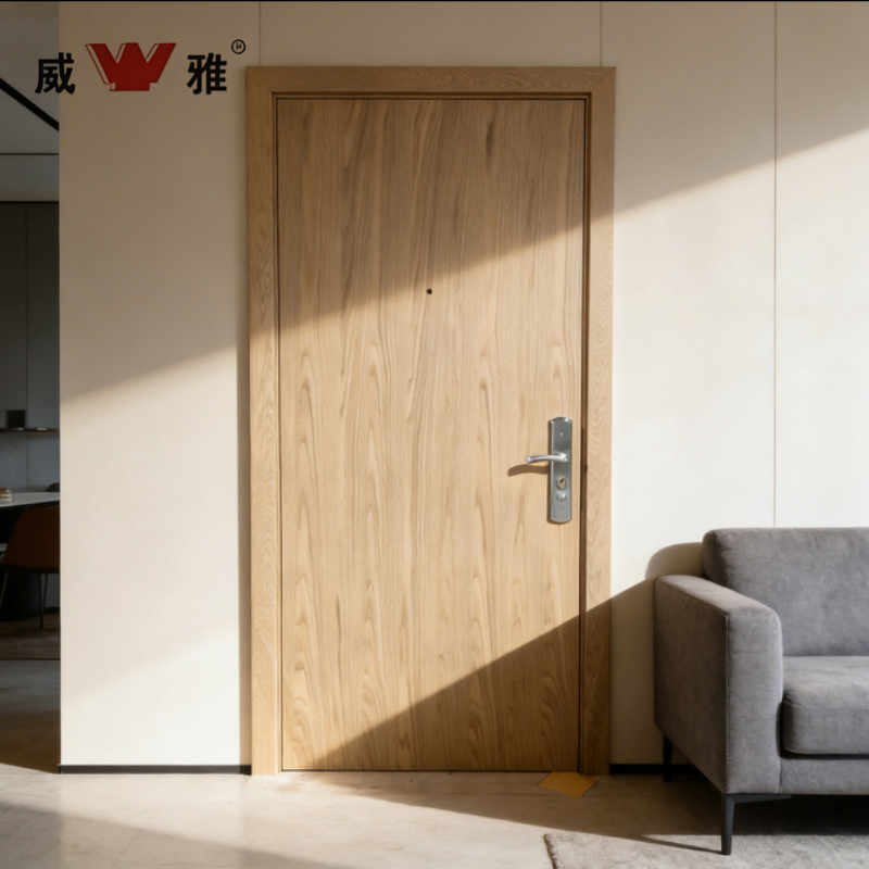 Durable and Elegant Modern Style Fire Resistant Solid Wood Composite Interior Wooden Door