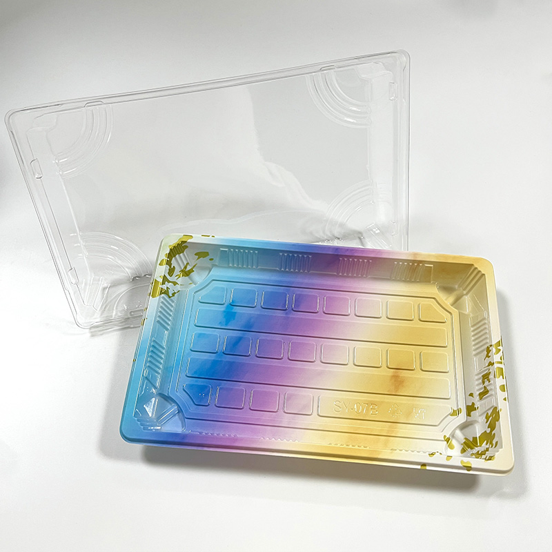 Luxury Design Plastic Takeaway Sushi Seafood Fruit Packaging Tray