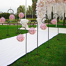 Shepherd Hooks Adjustable Metal Garden Poles Hanging Plants Garden Stand