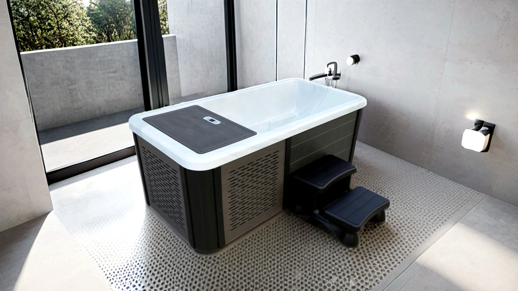 Акриловая ледяная ванна для двоих с чиллером