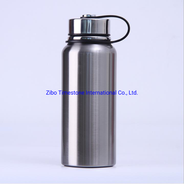 Double Walled Stainless Steel Vacuum Bottle Leak Proof Wide Mouth Beverage Sports Bottle with Cover for Travel Hiking Cycling