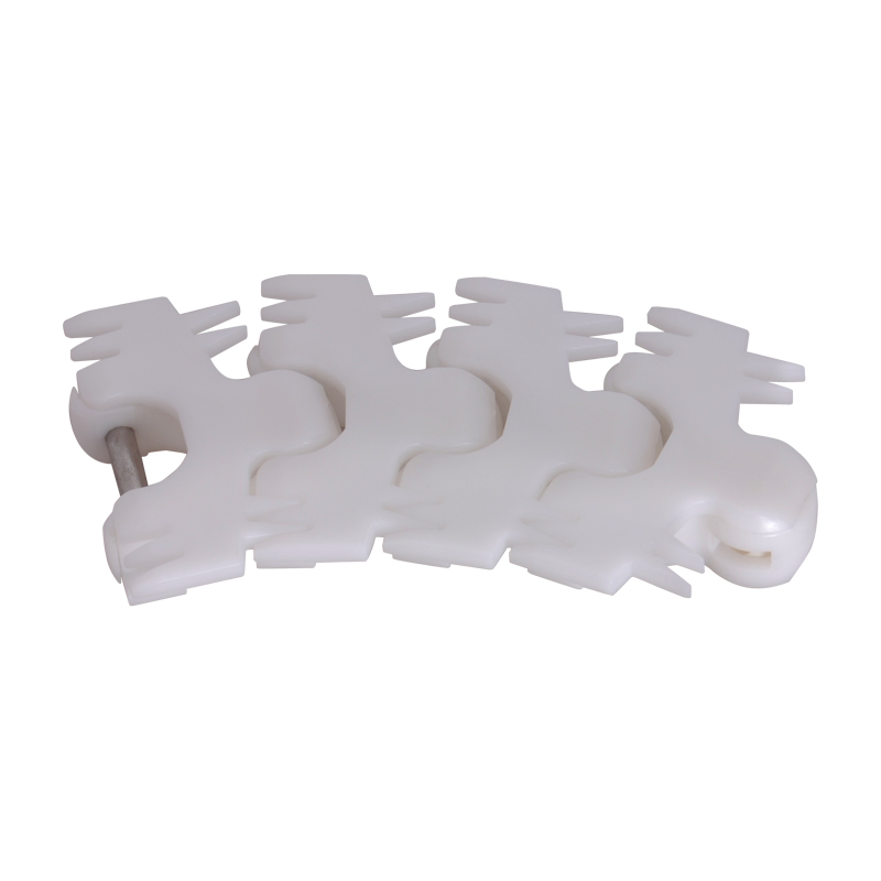 Haasbelts Plastic Conveyor 83 Finger Flexible Chain for Milk Processing Lines