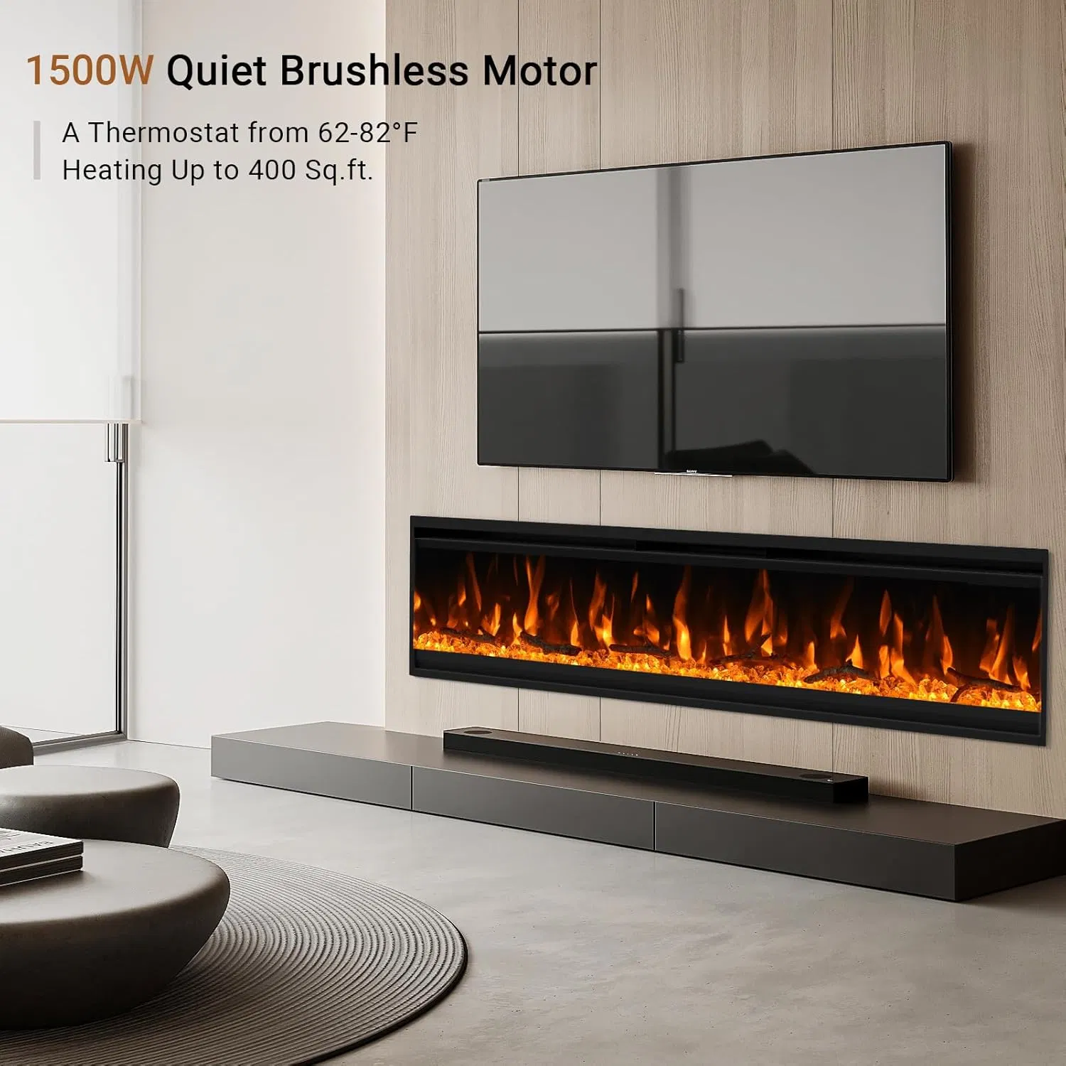 Indoor Decorative Flame Freestanding Steam Home Appliance Electric Fireplace for Use