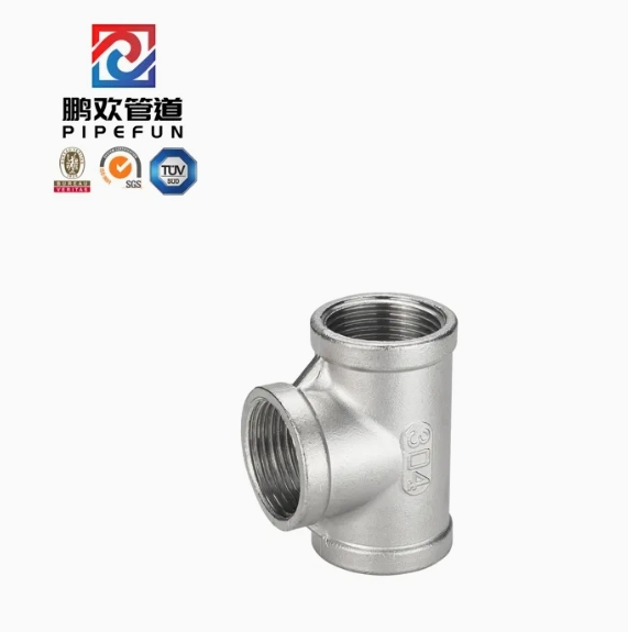 Premium Stainless Steel Female Threaded Tee - Factory Direct Price, Industrial Grade, Durable 304/316 Material, Corrosion-Resistant, Precision-Engineered for Pl