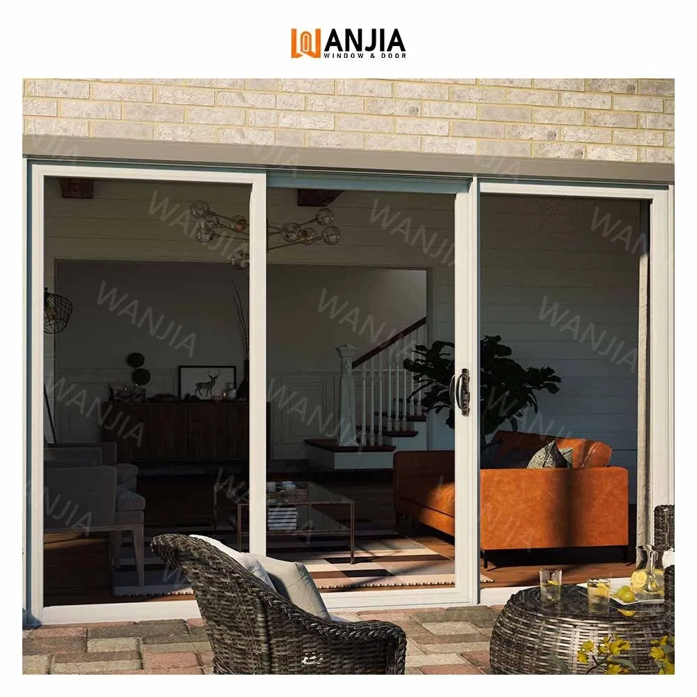 Elegant Double Glazed Vinyl Sliding Door for Villa Apartments