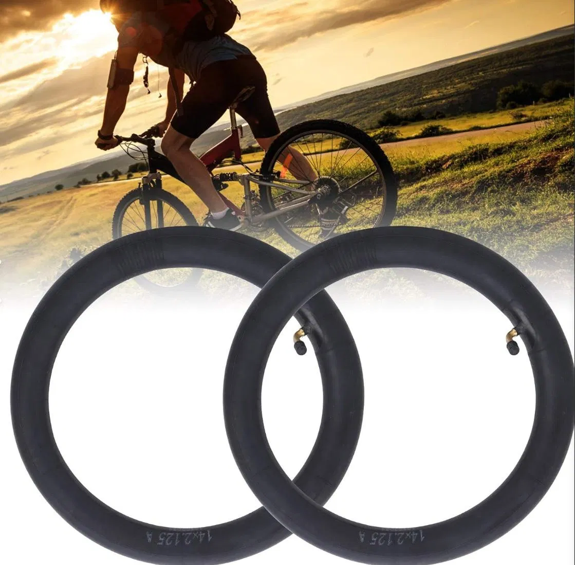 Проколозащитная велокамера Schrader/AV/DV для MTB, шоссе, BMX