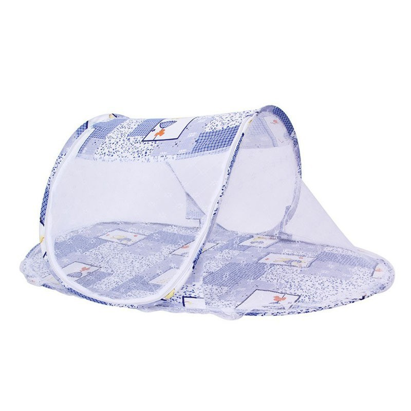 Foldable Cartoon Boat-Shaped Mosquito Net for Infants Foldable Baby Sheet with No-Installation Required Mosquito Net for Babies