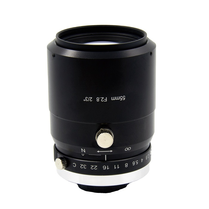 2/3" 5MP 55mm F2.8 C-Mount Zoom Industrial Camera Machine Vision Lens