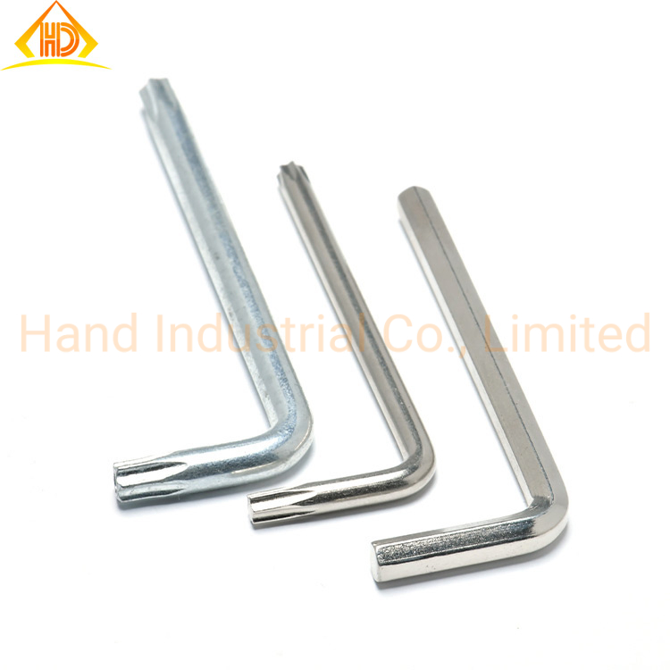 Full Size Material CRV S2 Steel Screwdriver L-Key Available with Hole Allen Torx Bit