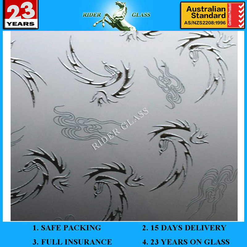 3-6mm Am-74 Decorative Acid Etched Frosted Art Architectural Mirror