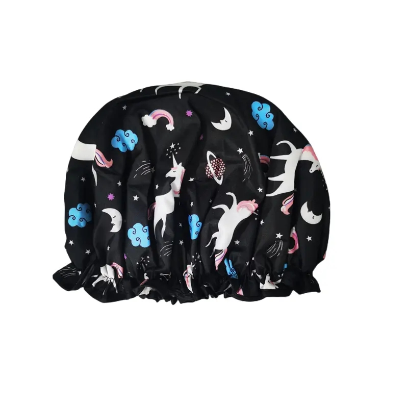 Wholesale Waterproof Shower Caps Custom Logo Bath Hat for Women