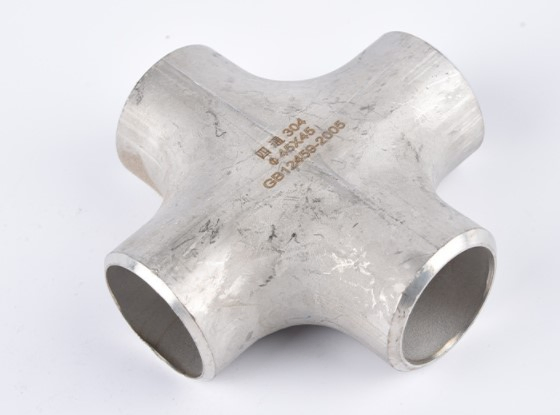 Precision-Machined Stainless Steel Cross Fitting: 1/2", DN15 Nominal Diameter