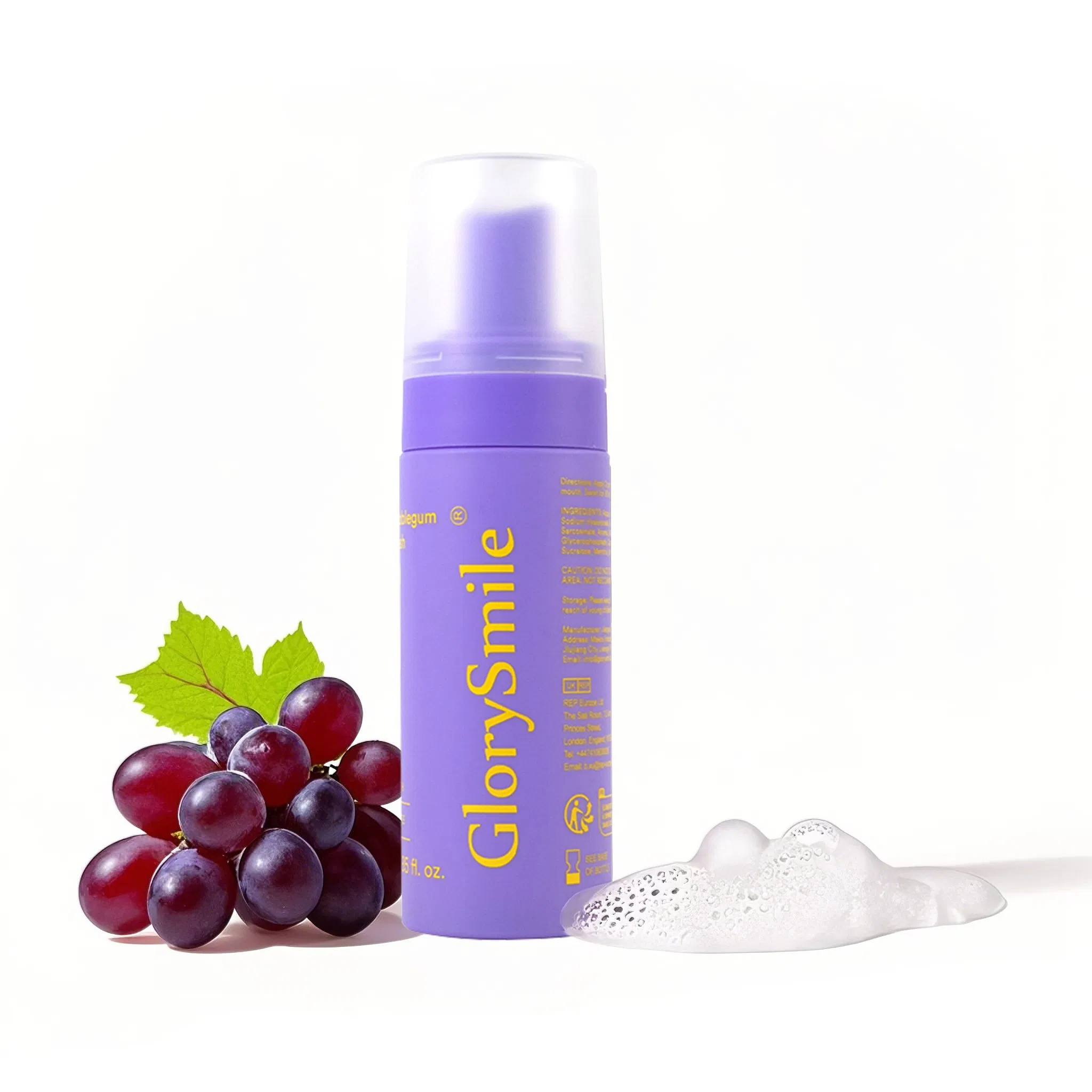 Wholesale Foaming Mouthwash Fruit Flavor 55ml Fresh Breath Liquid Toothpaste No Stimulation