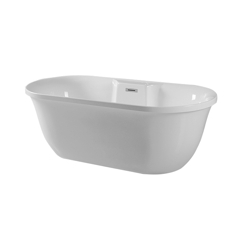 1700 Acrylic Freestanding Bath Tub Solid Surface PP Bathtub SPA Customized