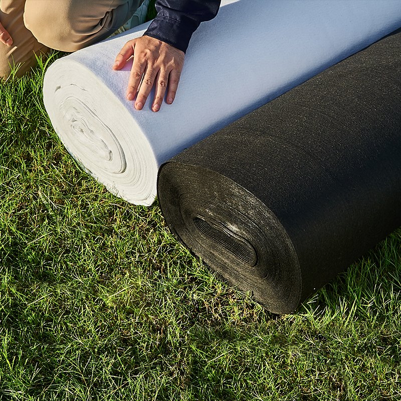 Whosale Customized Polyester Fabric Needle Punched Construction Geotextile Nonwoven Fabric 100g 200g 300g