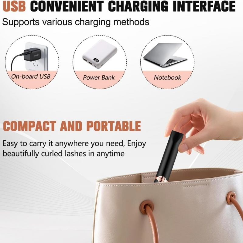 USB Rechargeable Lash Curler Electric Heated Eyelash Curler