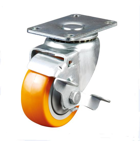 China Castor Factory 100mm Swivel Top Plate Caster with Thermoplastic Rubber Wheel