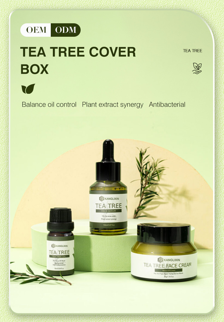 Wholesale Private Label Skin Care Anti Acne Tea Tree Face Oil Facial Serum Skincare Cream