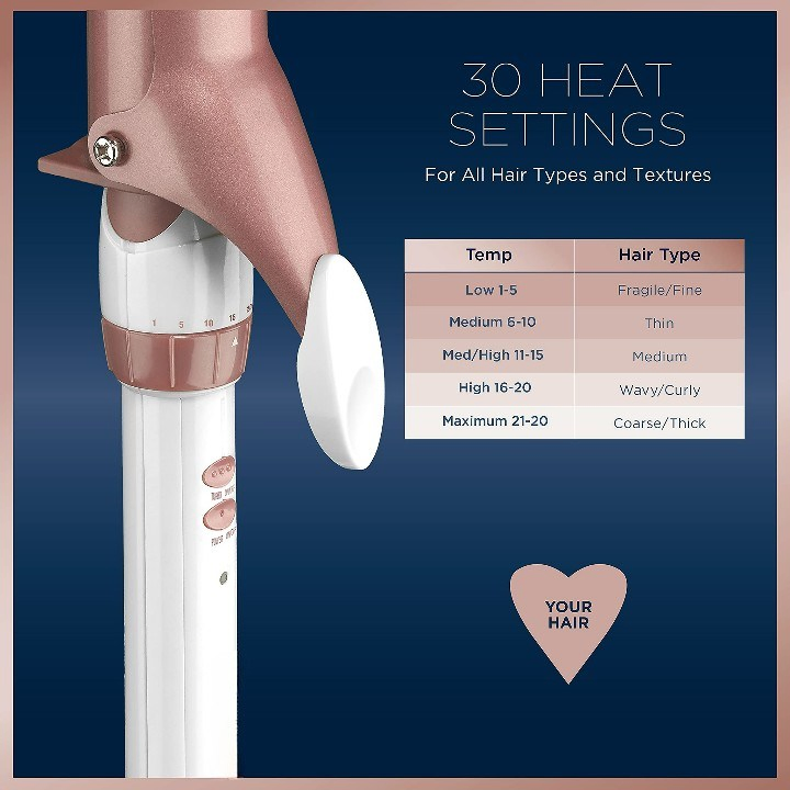 Hot Sale Pink Hair Curler for Use on Medium and Long Hair