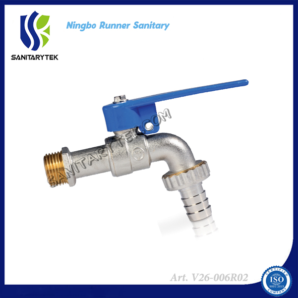 Латунный шаровой кран с накидной гайкой и замком V26-006R02
