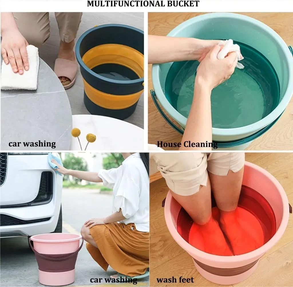 Collapsible Bucket Foldable Silicone Bucket Folding Bucket