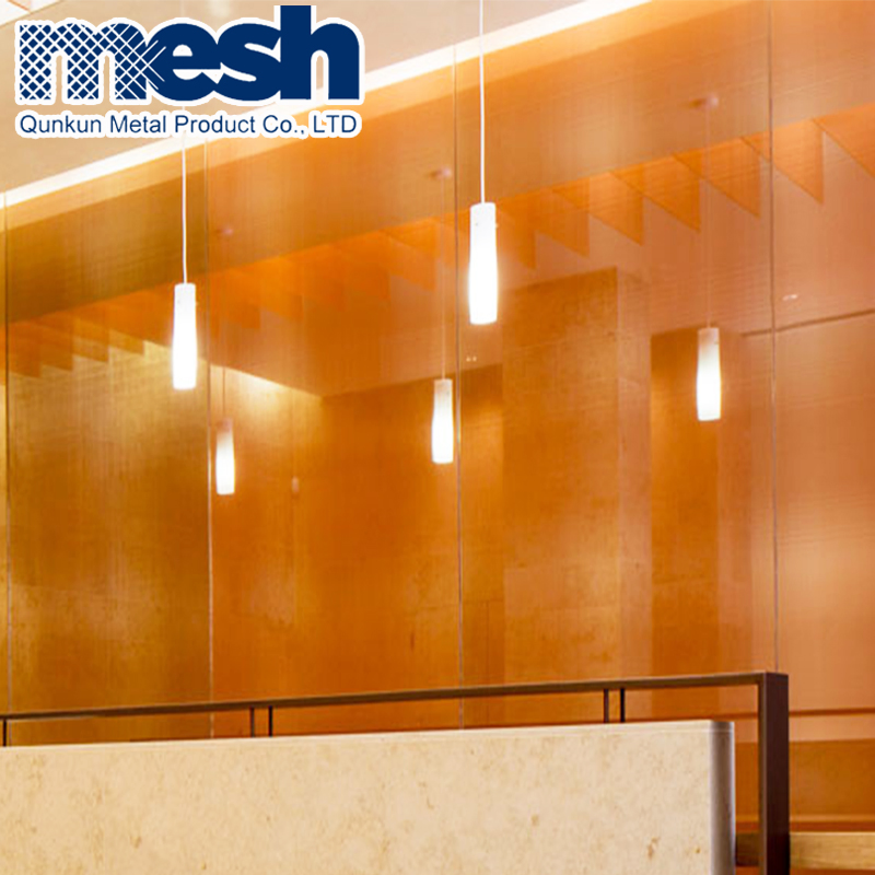 Brass Glass Laminated Metal Mesh