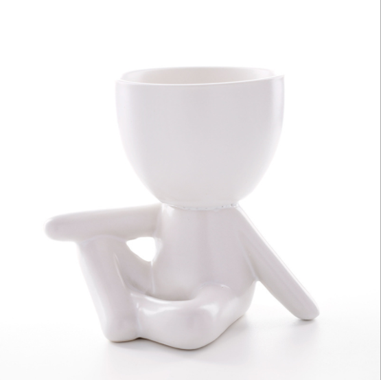 Горшки для суккулентов глазурованные Дизайн человека