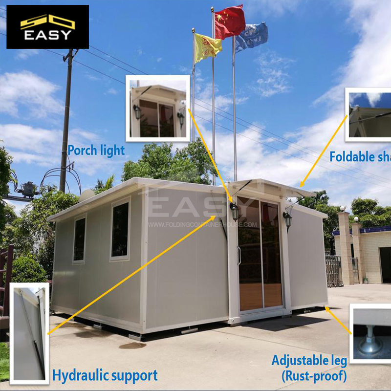 Sustainable Luxury Steel Structure Temporary Living Economic Mobile Expandable Container House