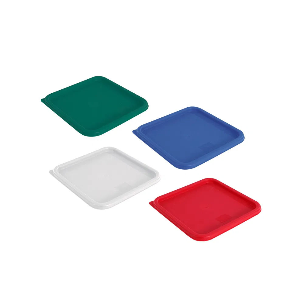 Clear Square Polycarbonate Food Storage Container with Scale Food Pan for Serving Food