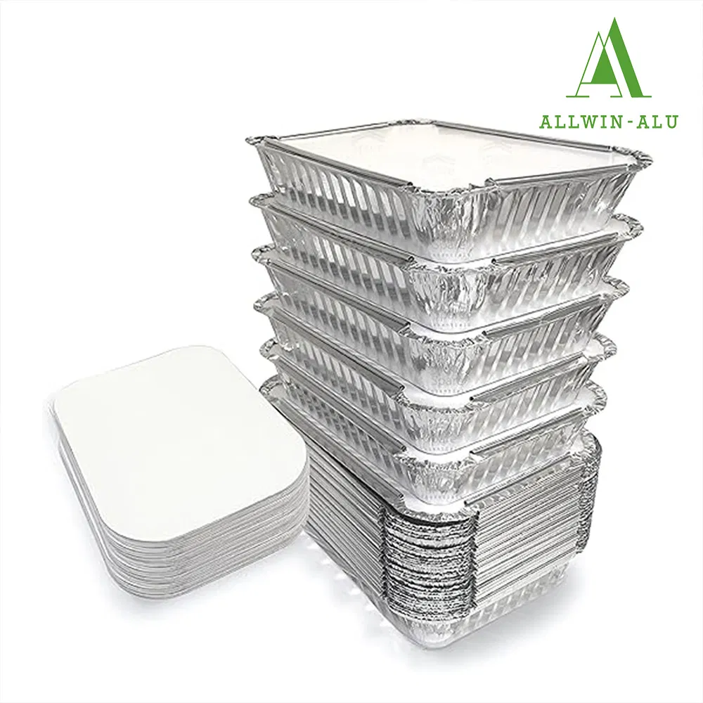 Алюминиевый контейнер с крышкой 2.25lb для еды
