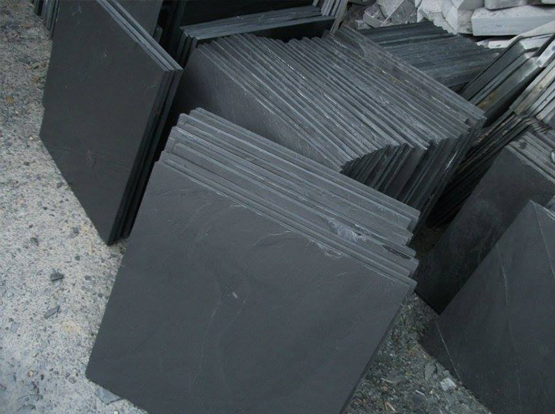 Natural Black Grey Green Tumbled Crazy Paver Roofing Shape Stone Ledge Stone Panel Slate