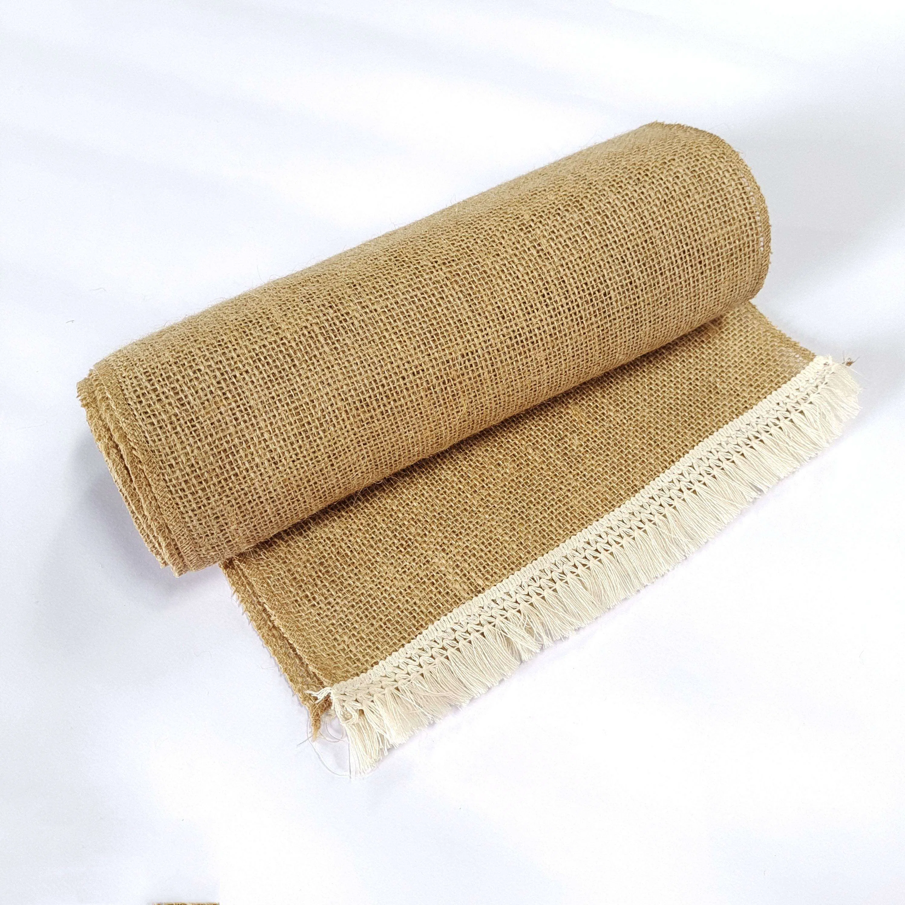 Wholesale Natural Jute Tablerunners Durable Burlap Table Runners for Party