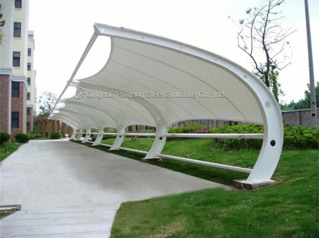 Hot Sales Prefabricated Light Metal Car Garage Steel Construction Prefab Steel Structure Carport for Sale