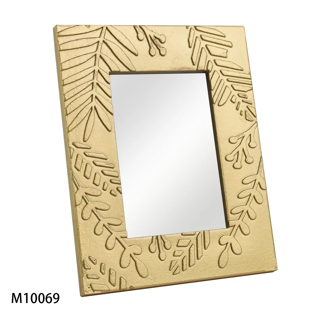 New Molding Wood MDF Molding Resin Desk Sharp Design Photo Frame Mirror