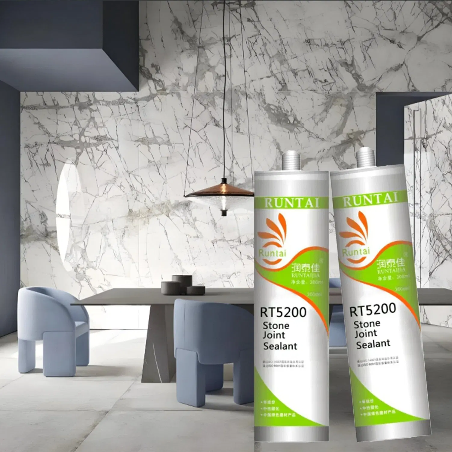 Runtai Neutral White Silicone Sealant Caulk Designed for Delicate Stone Applications