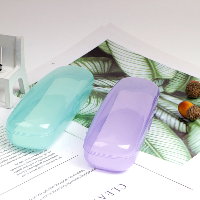 Colorful Plastic Glasses Case Portable Storage Eyeglasses Case Pouch Glasses Storage Box