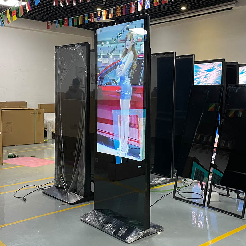 Manufacture Indoor Vertical Advertising Screens Kiosk Totem WiFi Android Window LCD Digital Signage Display